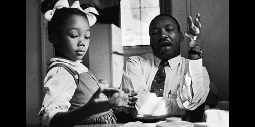 Dr. King with daughter, Yolanda
